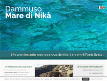 Tablet Screenshot of pantelleriavacanze.com